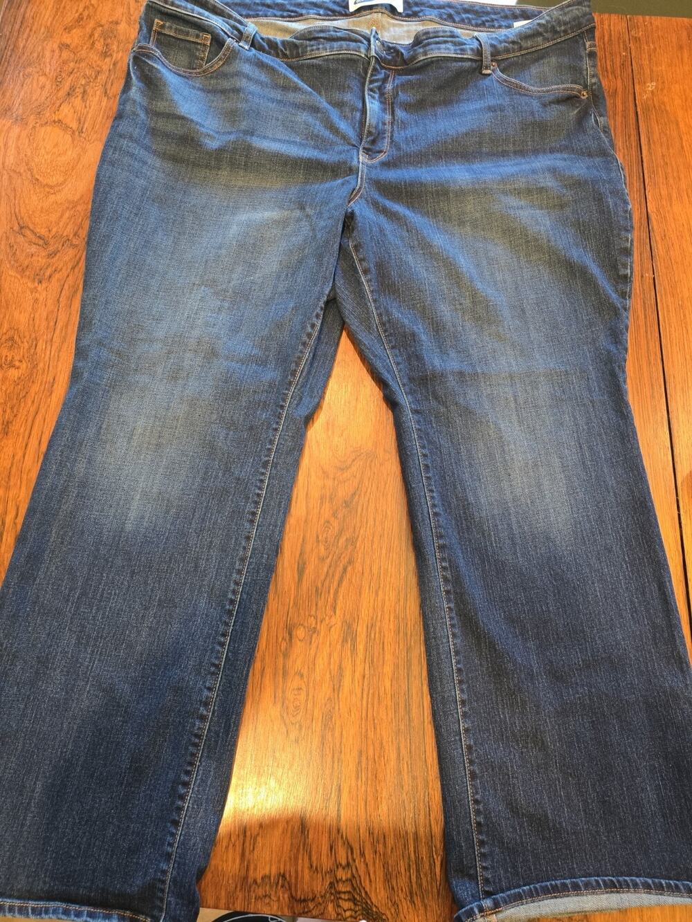 Old Navy Secret Slim Pocket Bootcut Jeans Size 24 Short Stretch Blue Denim
